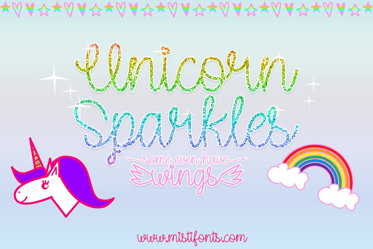 Unicorn Sparkles by Misti's Fonts.