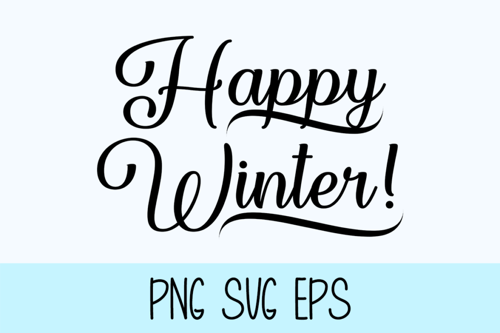 Happy Winter Graphic by Misti's Fonts