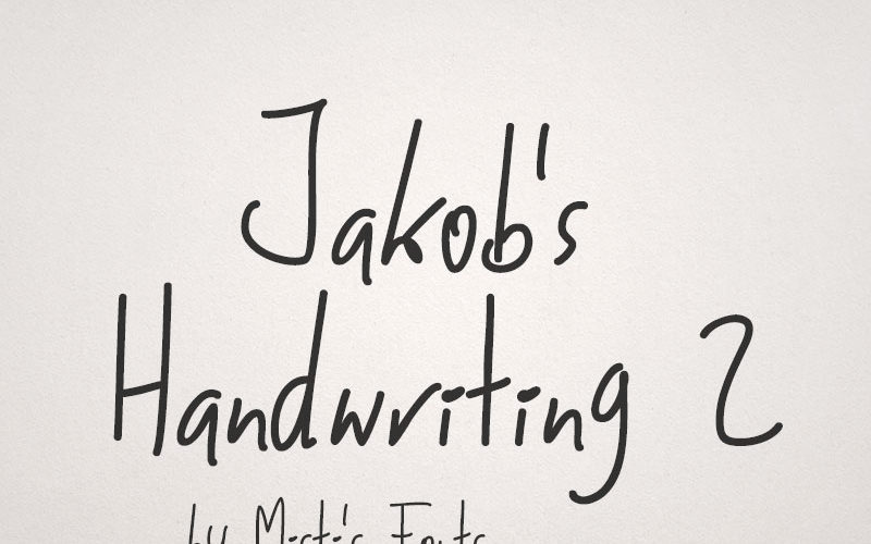 Jakob's Handwriting 2