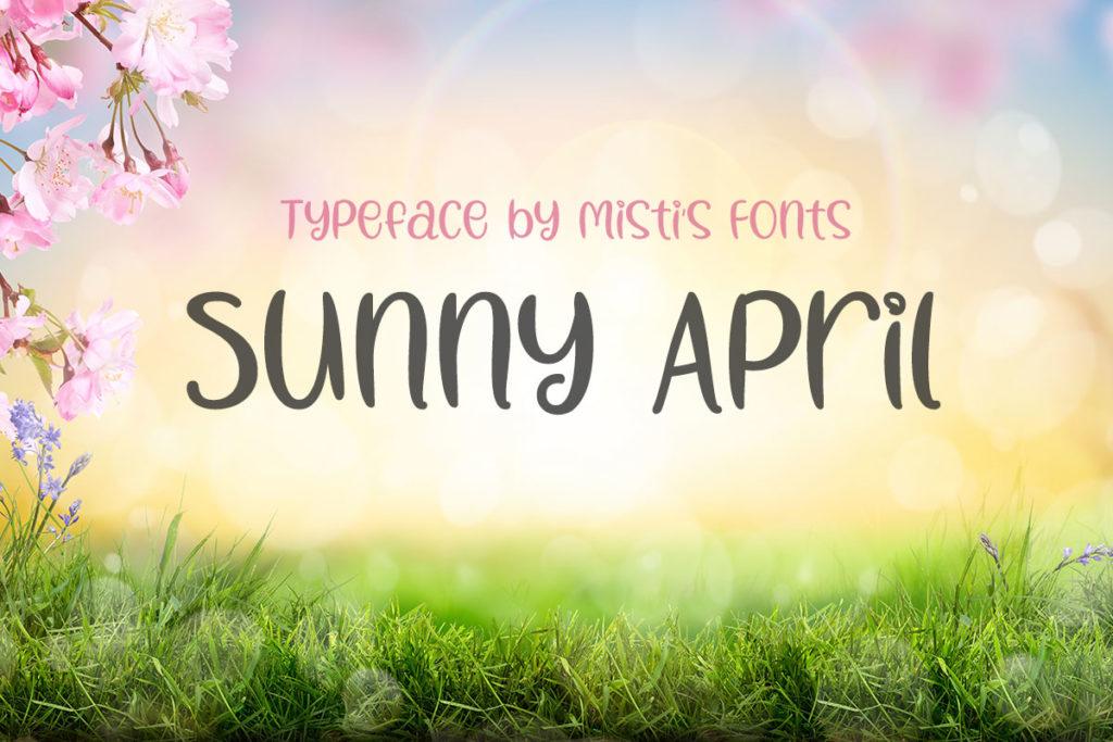 Sunny April Typeface by Misti's Fonts