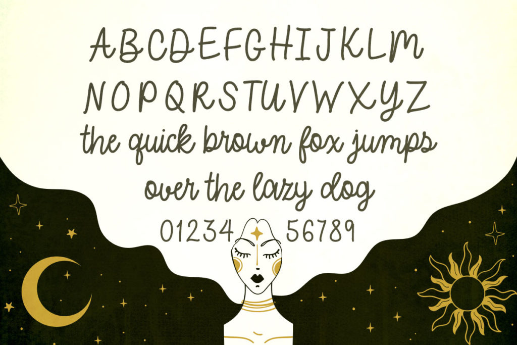 Halloween Horoscope typeface by Misti's Fonts