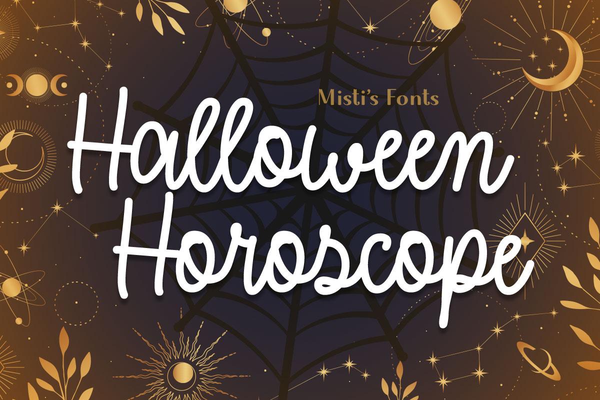 Halloween Horoscope typeface by Misti's Fonts