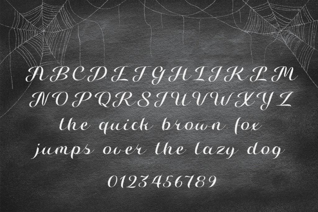 Halloween in Autumn typeface by Misti's Fonts