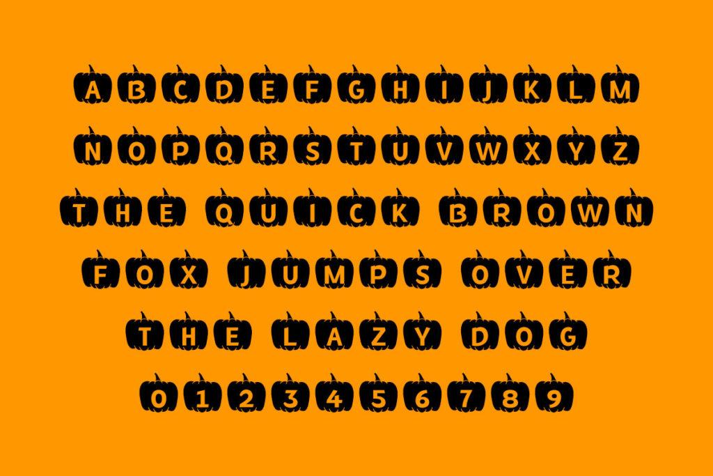 MF fall Pumpkins typeface by Misti's Fonts