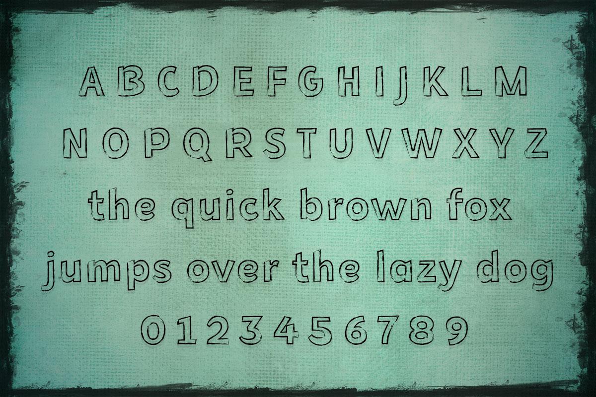 Rough Edges Typeface by Misti's Fonts