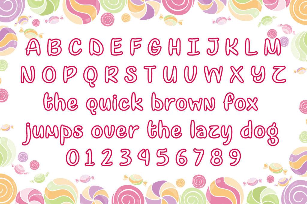 Sugar Quota Typeface by Misti's Fonts