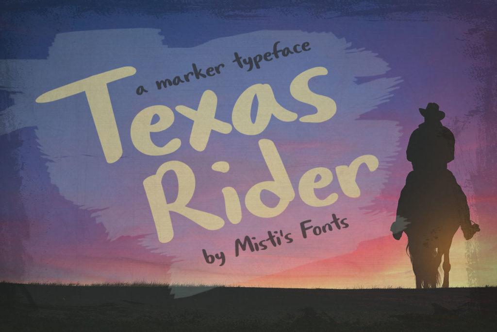 Texas Rider by Misti's Fonts