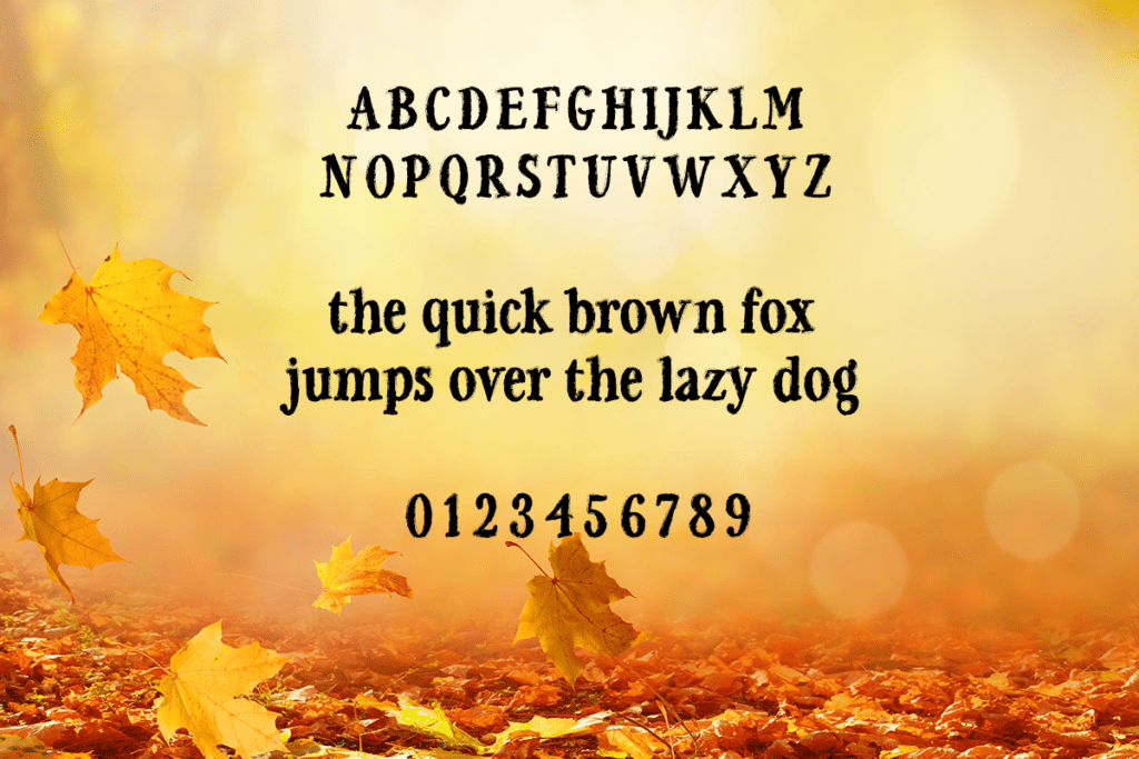 Falling For Autumn Typeface by Misti's Fonts