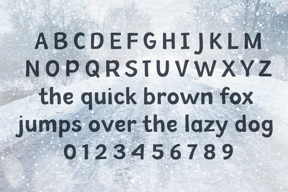 Winter Storm Typeface by MIsti's Fonts