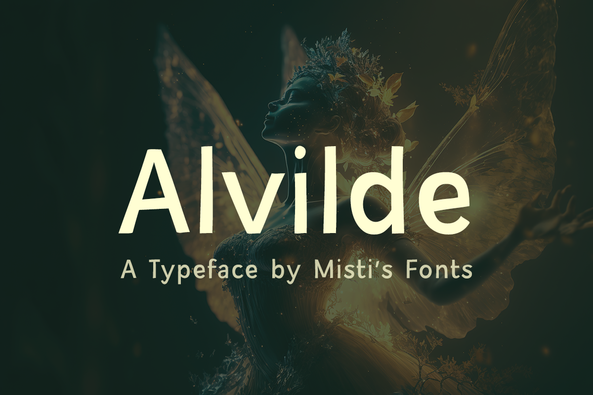 Alvilde Typeface by Misti's Fonts