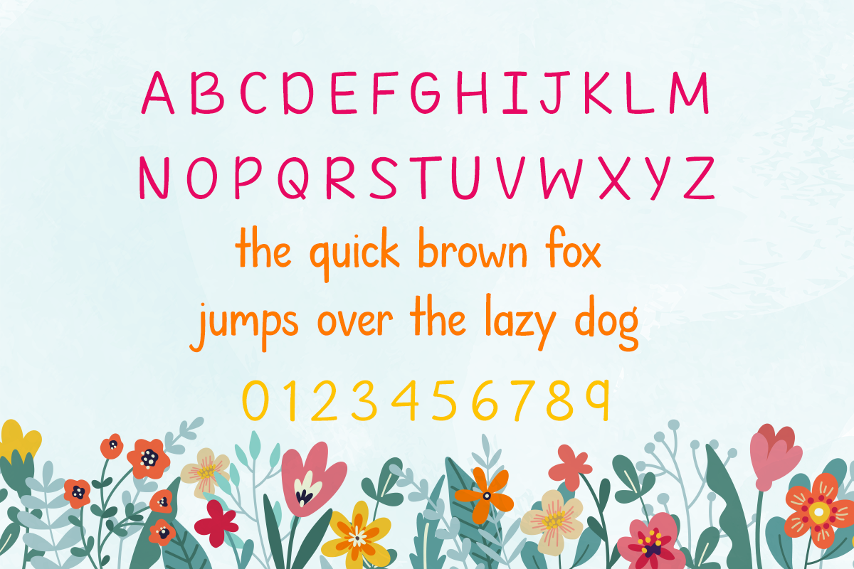 Spring it On Typeface by Misti's Fonts