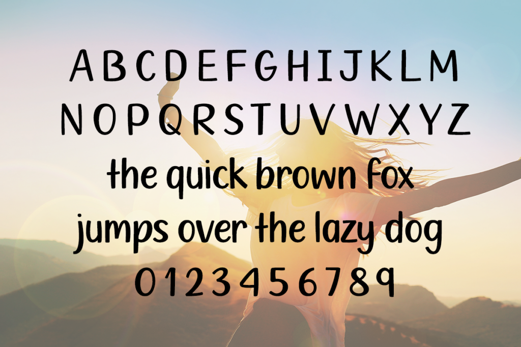 Always Optimistic Typeface by Misti's Fonts