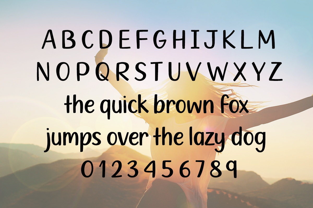 Always Optimistic Typeface by Misti's Fonts