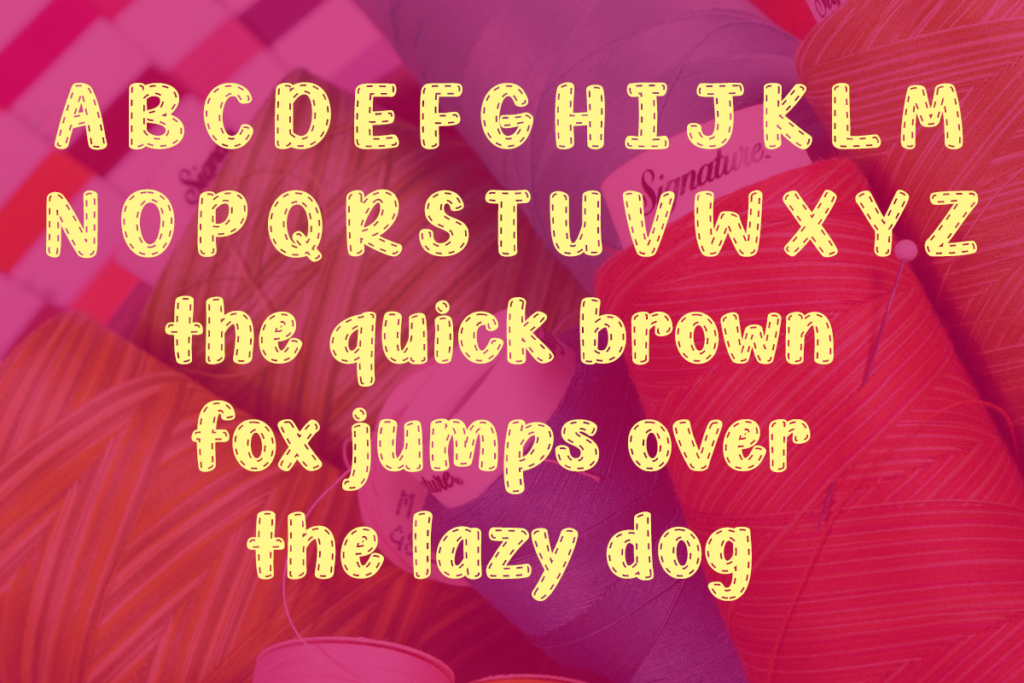 Stitch Party Typeface by Misti's Fonts