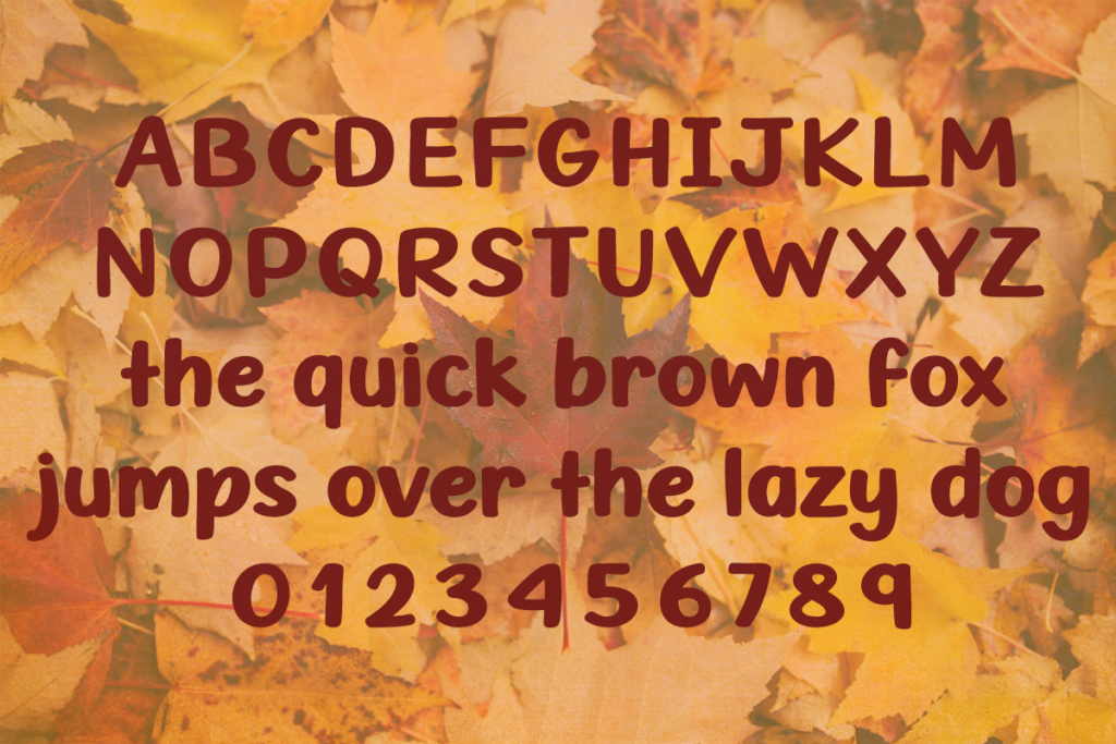 Ready For Fall Typeface by Misti's Fonts