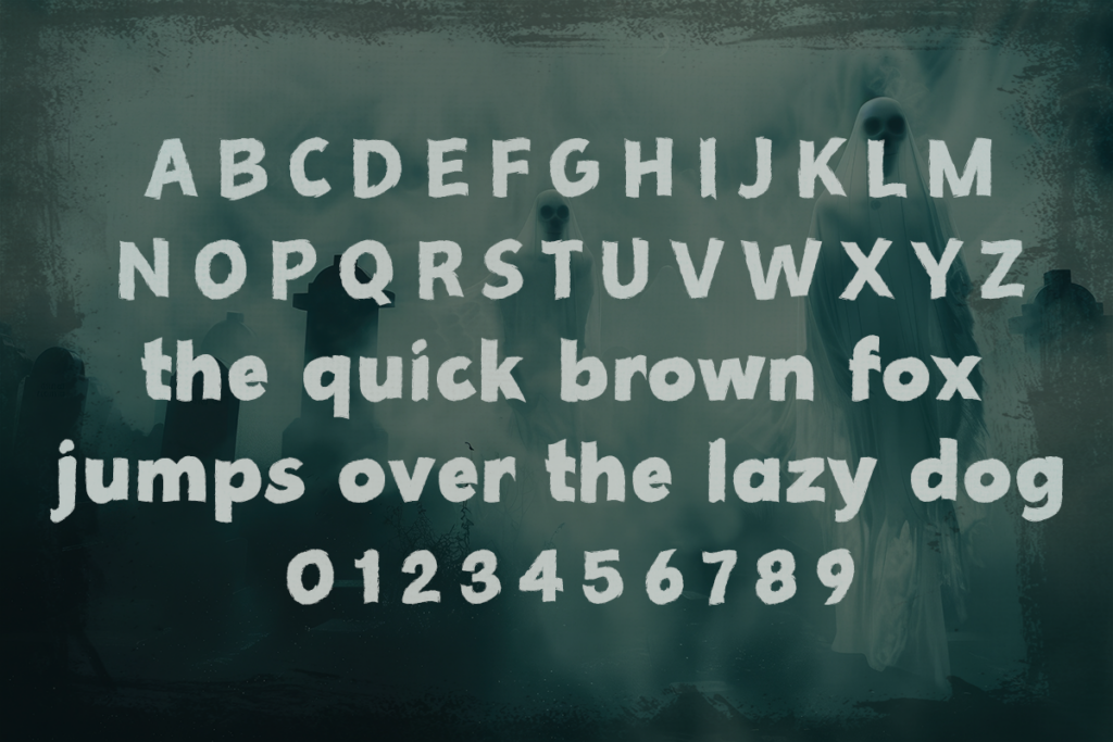 Misty Graveyard Typeface by Misti's Fonts