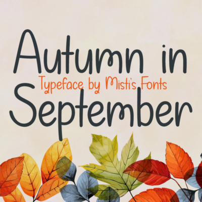 Autumn in September Typeface by Misti's Fonts