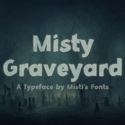 Misty Graveyard Typeface by Misti's Fonts