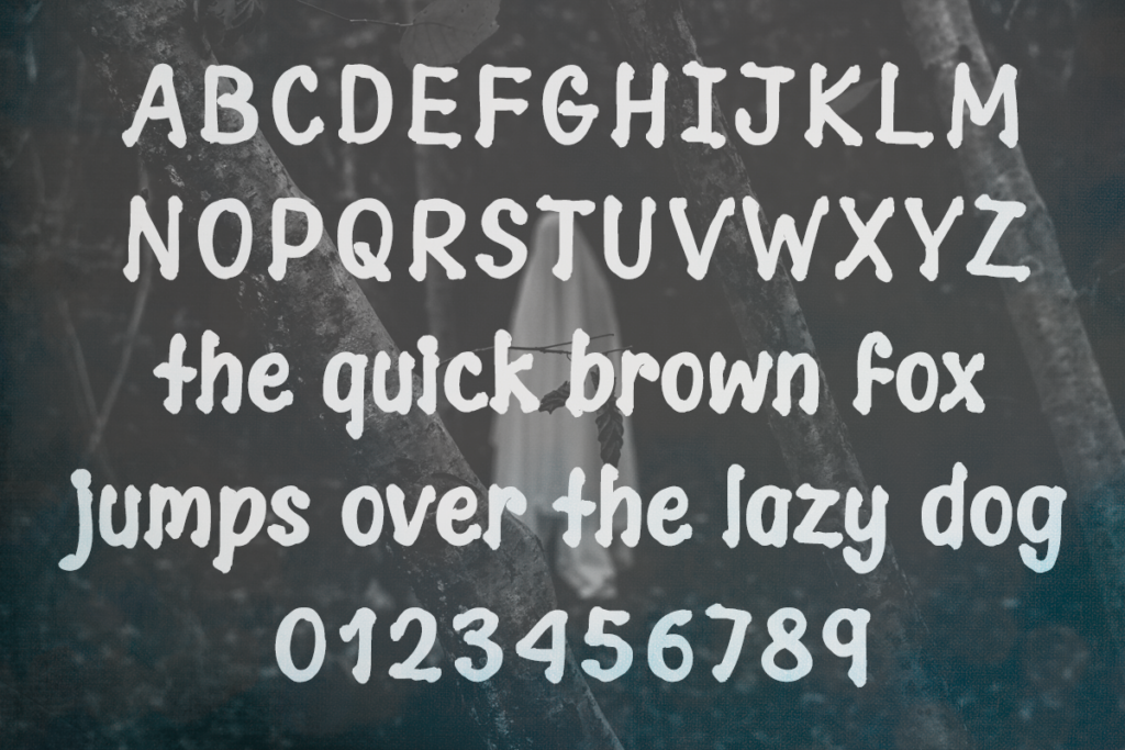 Spooky Scary Creepy Typeface by Misti's Fonts