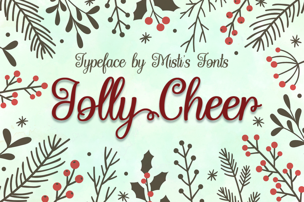 Jolly Cheer Typeface by Misti's Fonts