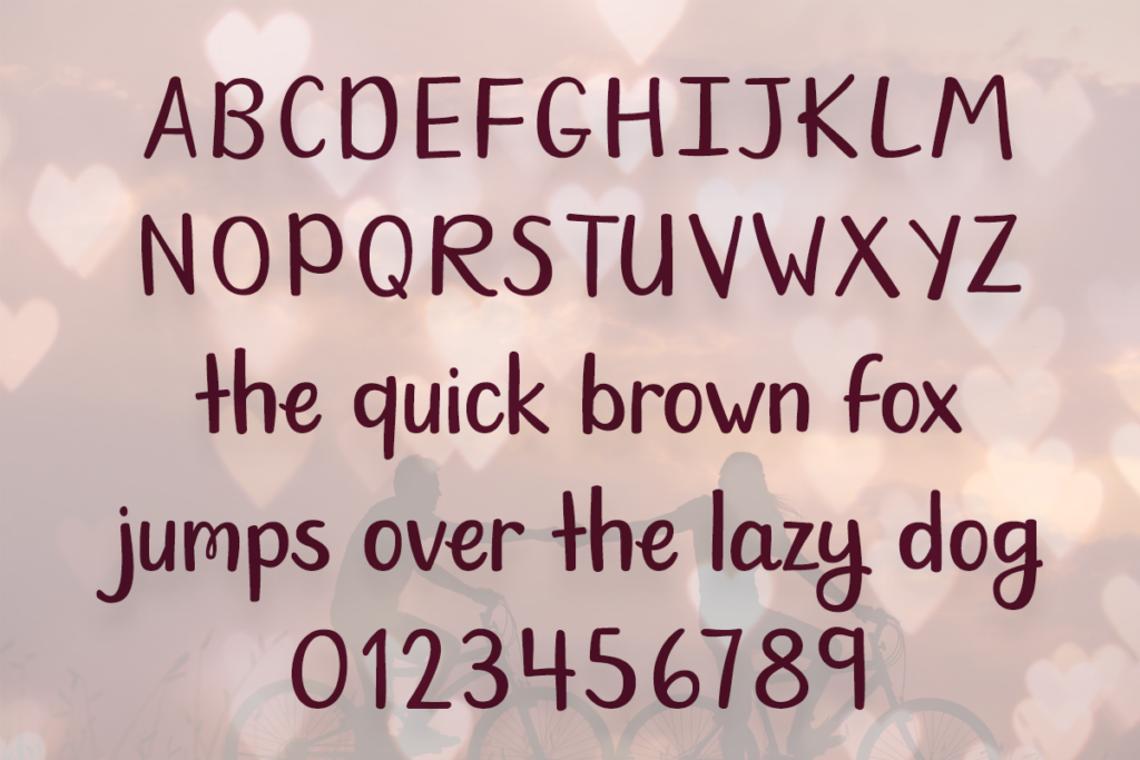 Days of Love Typeface by Misti's Fonts