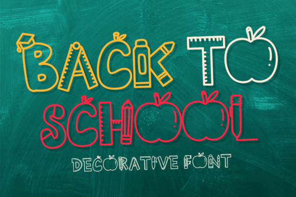 Back to School Font Bundle
