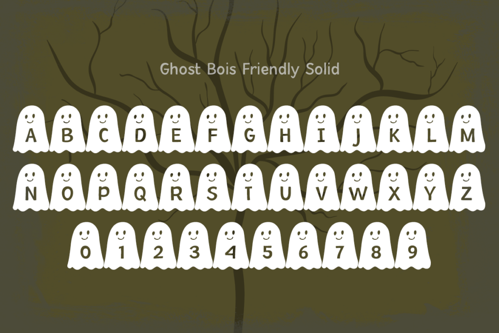 Ghost Bois Typeface by Misti's Fonts