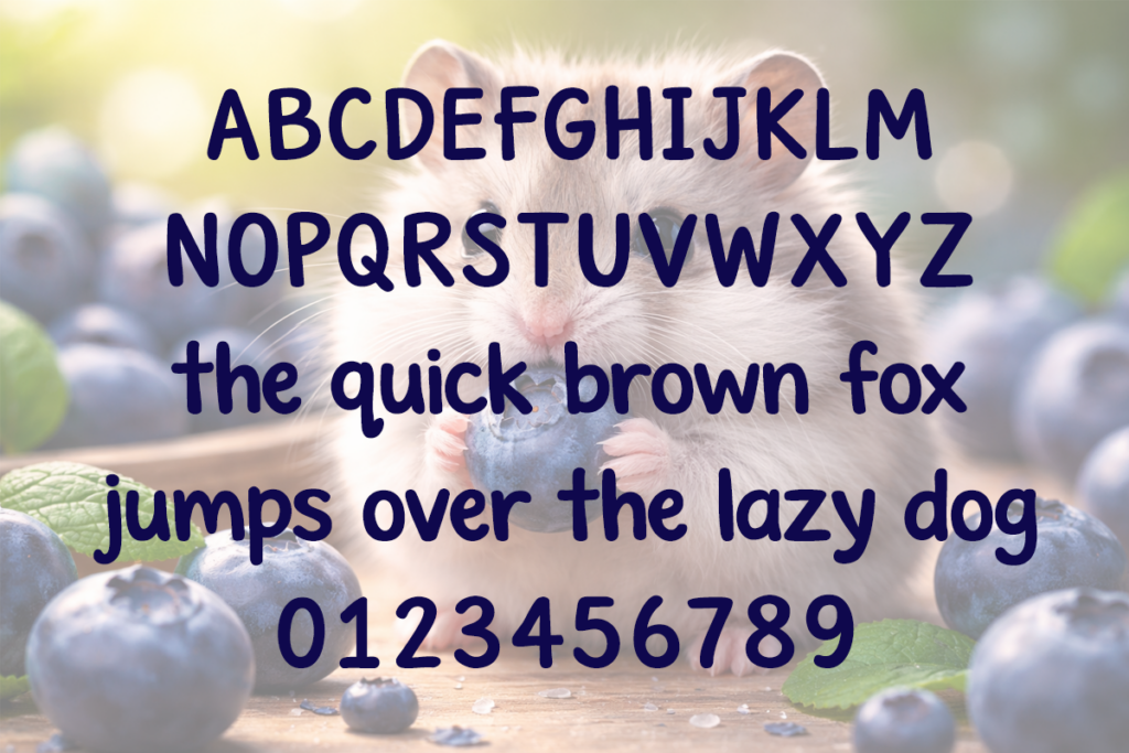 Berry the Hamster Typeface by Misti's Fonts