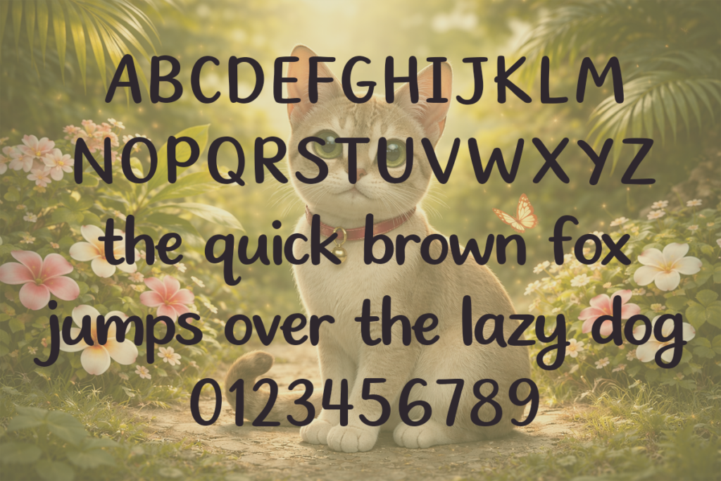 Sweetest Cat Ever Typeface by Misti's Fonts
