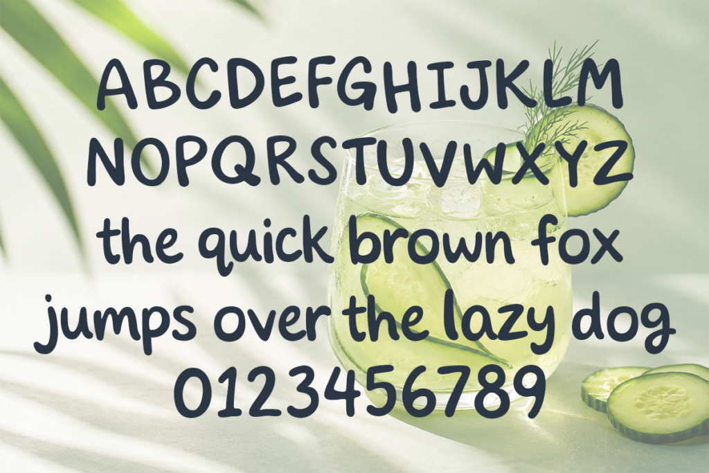 Sweet Cucumber Mocktail Typeface by Misti's Fonts