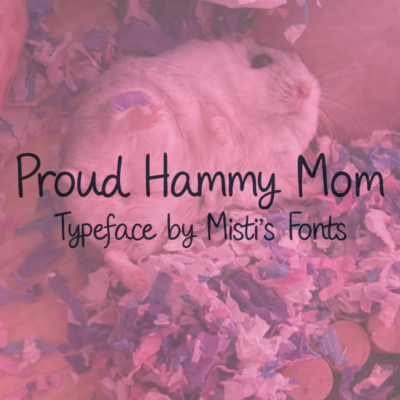 Proud Hammy Mom Typeface by Misti's Fonts